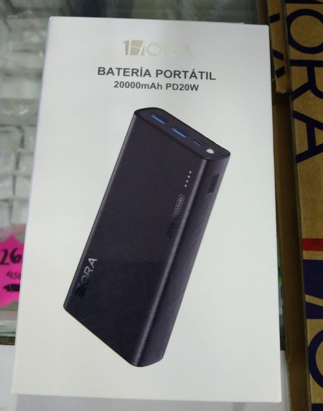 Batería 20,000maH 1Hora