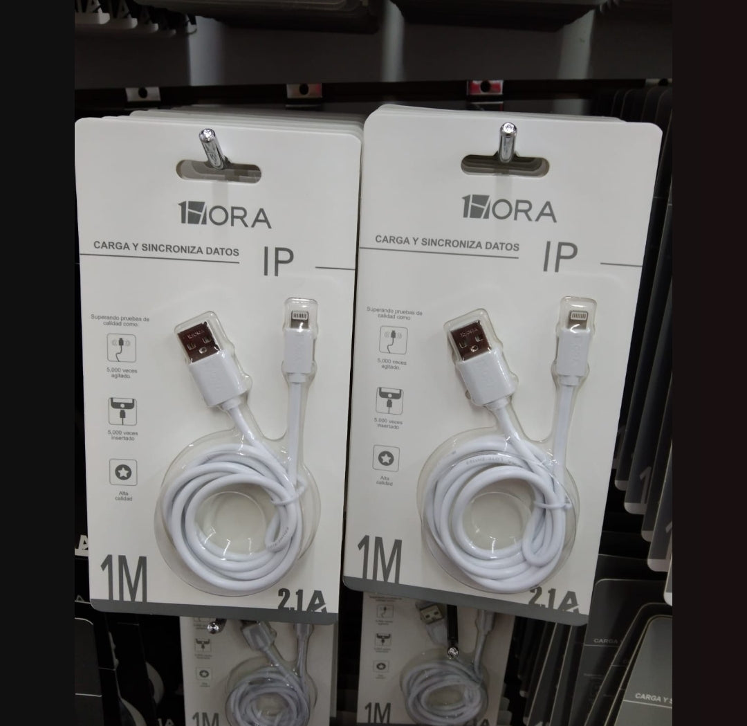 Cable lightning 1m 1Hora