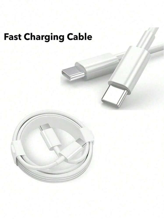 Cable Cargador Rápido Tipo C A Tipo C De 60w, Carga De Alta Velocidad, Compatible Con Varios Dispositivos De Interfaz Tipo C.