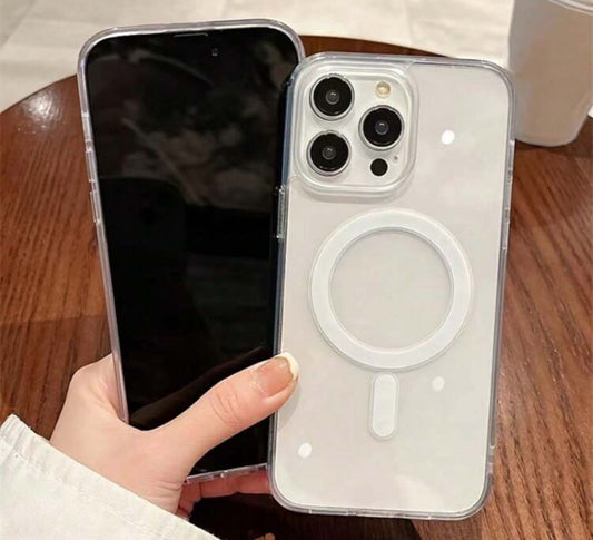 Funda Transparente Magsafe  Magnetica Para Ip.
