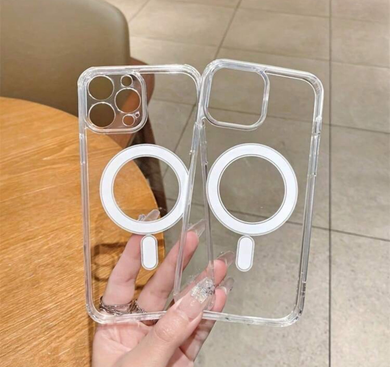 Funda Transparente Magsafe  Magnetica Para Ip 16 15 14 13 12 11