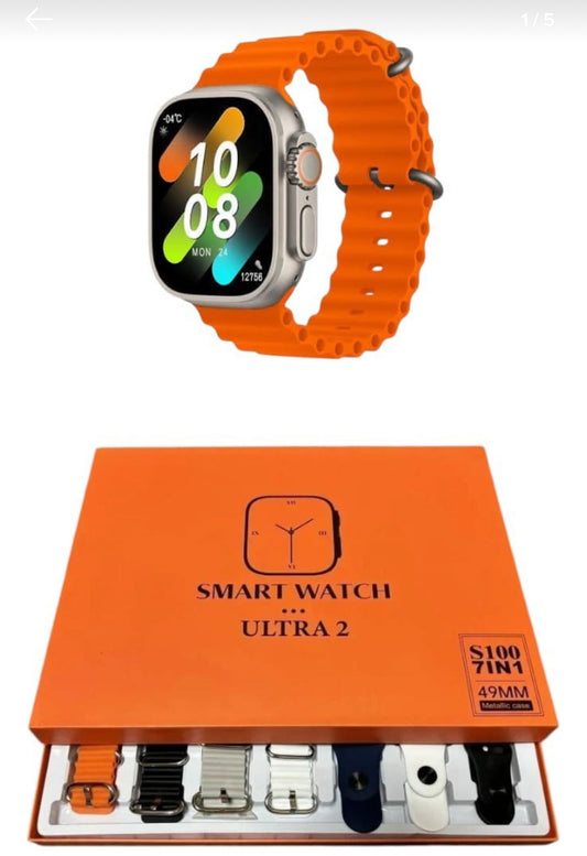 S-Mart Watch s100 ultra 2 kit 7 correas en 1