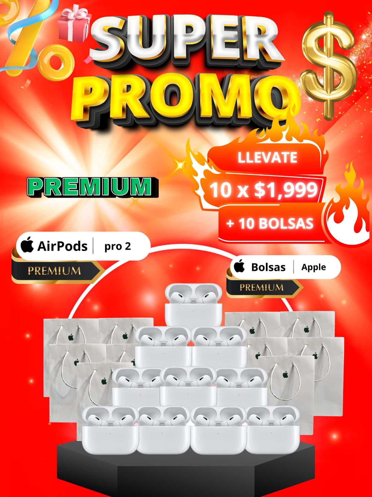 Paquete airpods premium