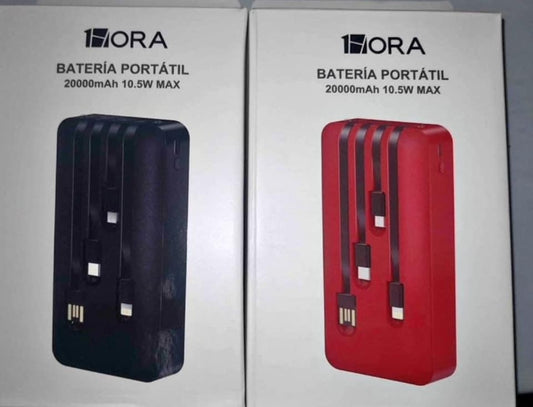 Batería portátil 1Hora 10,000maH