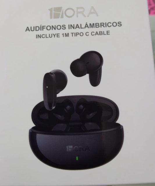 Audífonos inalámbricos negro 1Hora
