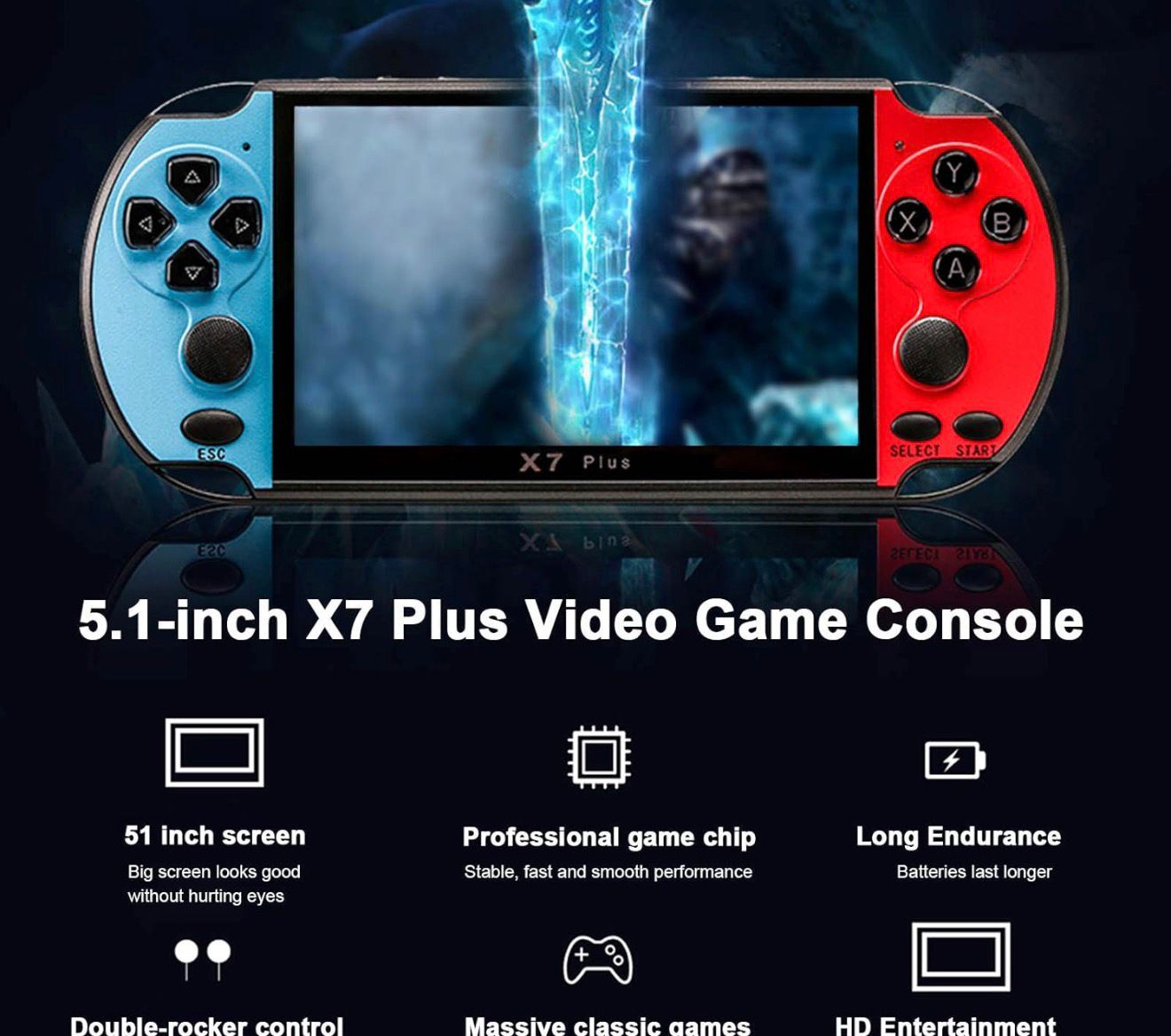 Consola x7 plus portátil
