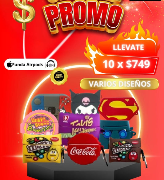 10 fundas animadas airpods