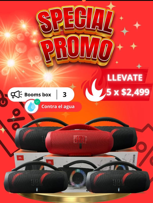 5 bocinas boomsbox 3