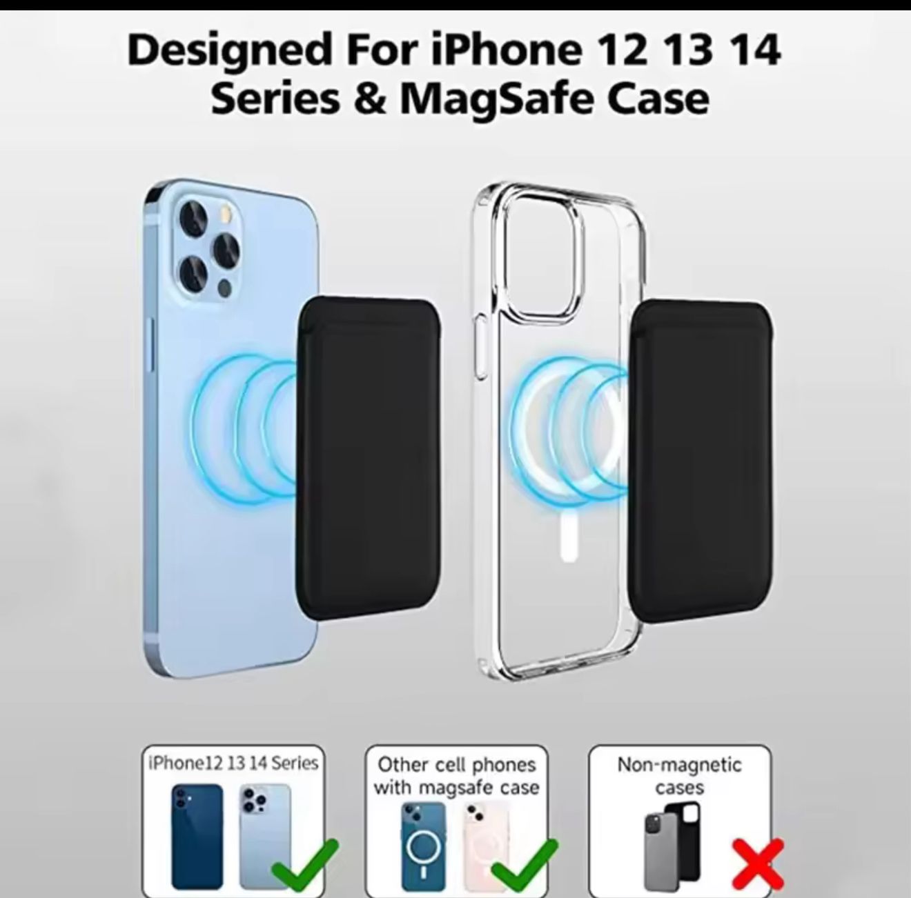 Tarjetero magsafe Apple con animacion