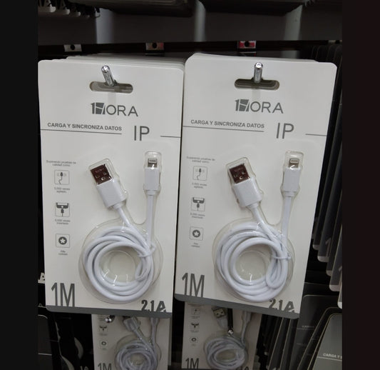 Cable lightning 1m 1Hora