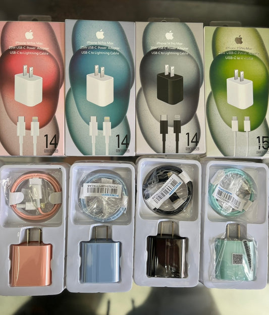 Cargador apple 25w color