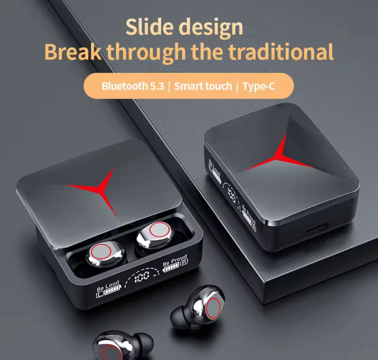 Auricular con pantalla táctil m90 tws