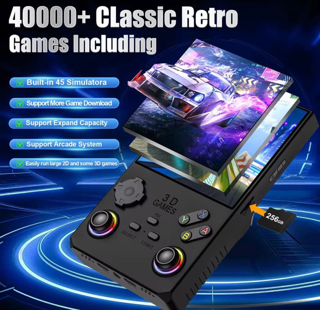 Consola R40 Ultra Pantalla Oled 4k 256gb